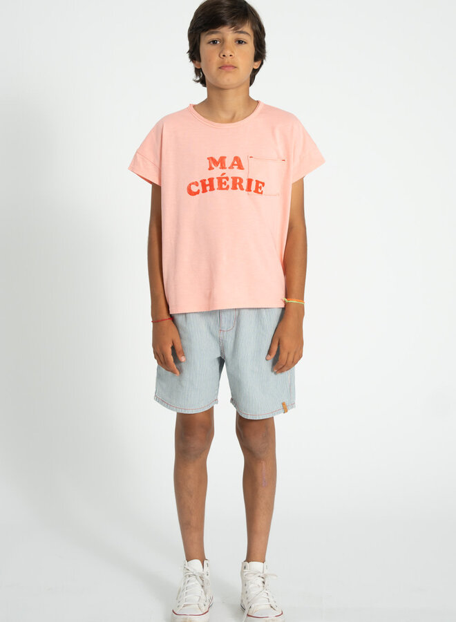 Piupiuchick - Boy Shorts Ecru/Indigo Stripes