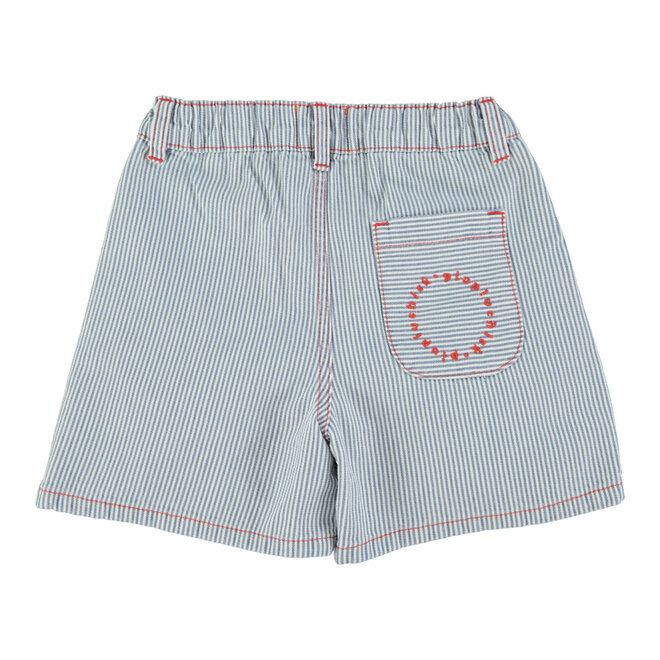 Piupiuchick - Boy Shorts Ecru/Indigo Stripes
