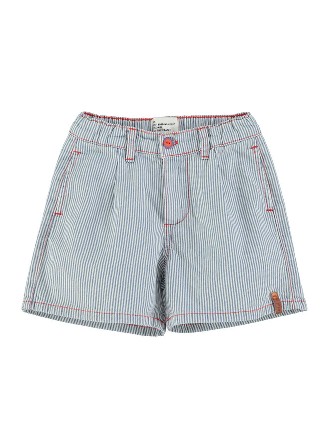 Piupiuchick - Boy Shorts Ecru/Indigo Stripes
