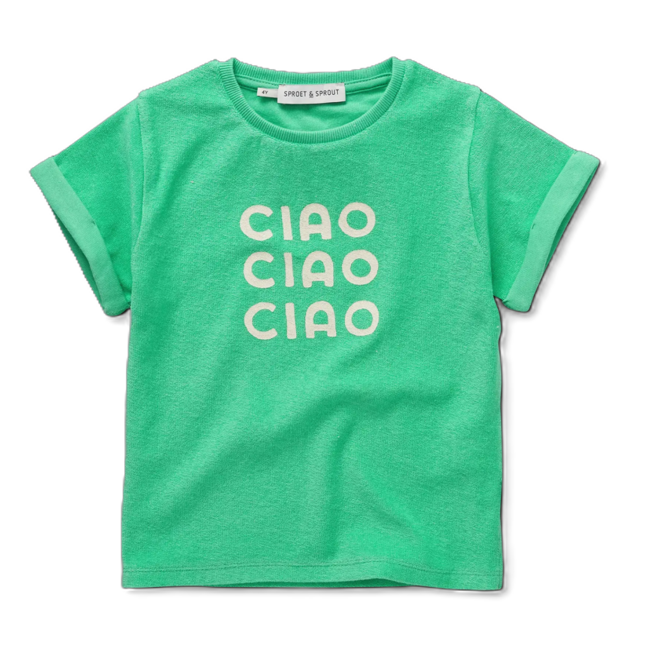 Sproet & Sprout - Terry T-shirt ciao/Jade green