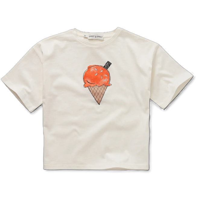 Sproet & Sprout - T-shirt ice cream/Off white