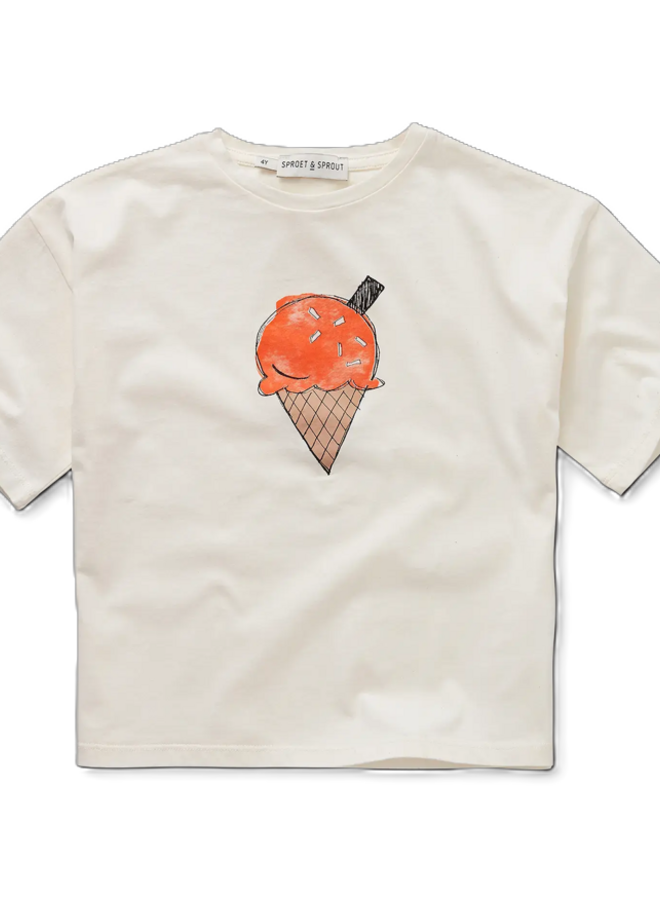 Sproet & Sprout - T-shirt ice cream/Off white