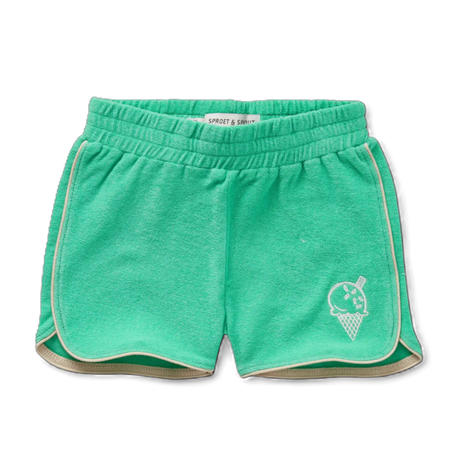 Sproet & Sprout - Terry sport shorts/ Jade green