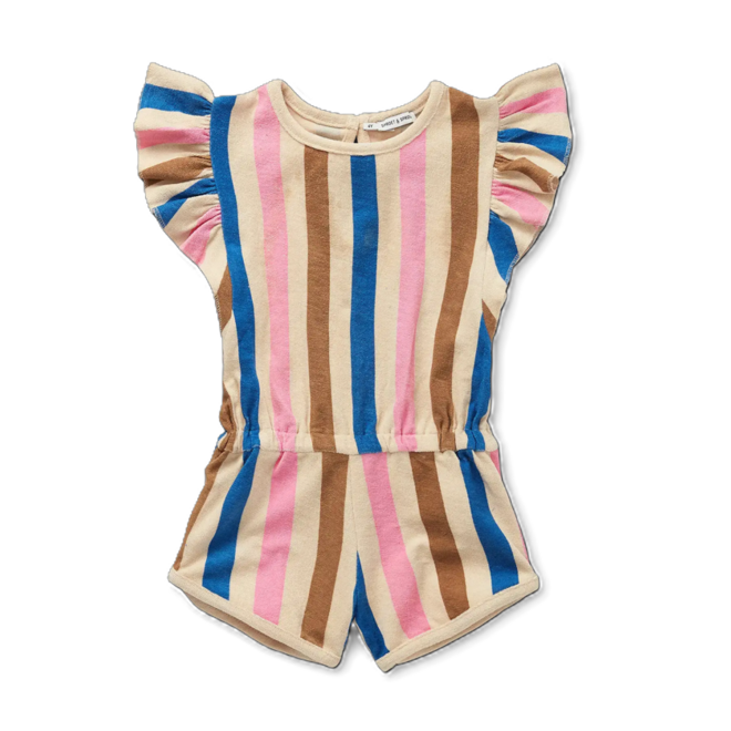 Sproet & Sprout - Ruffle jumpsuit stripes print