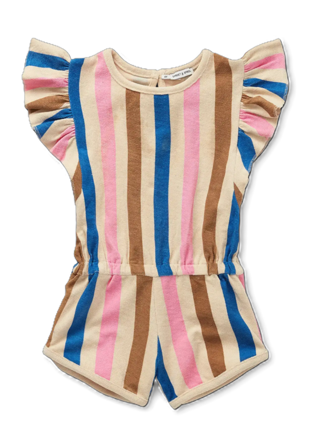 Sproet & Sprout - Ruffle jumpsuit stripes print