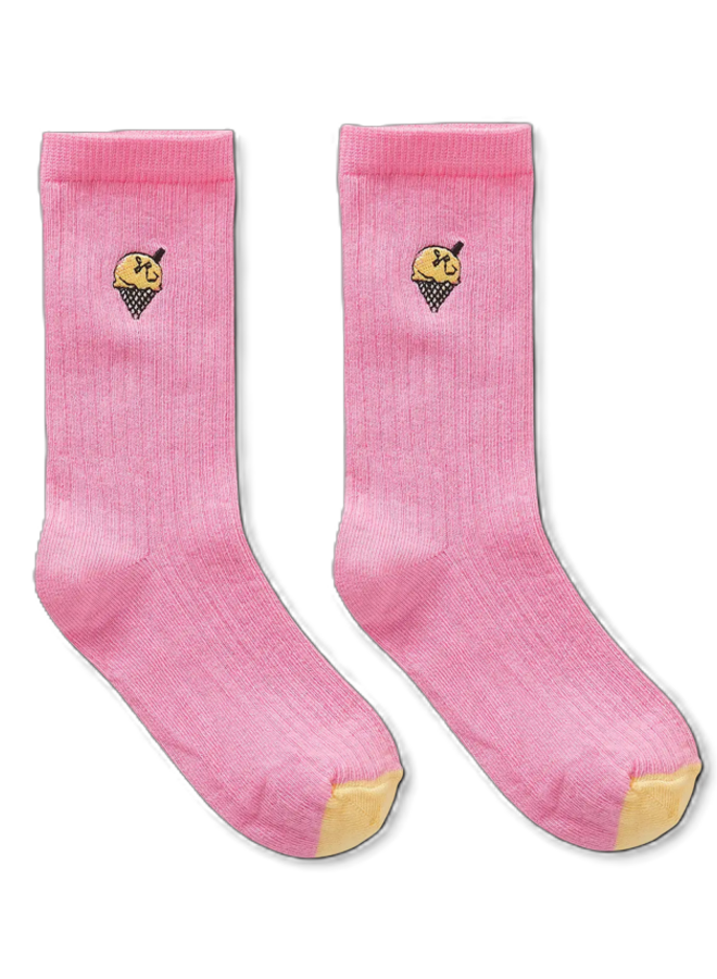 Sproet & Sprout - Socks ice cream/Pink