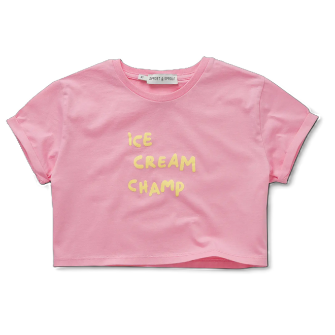 Sproet & Sprout - Boxy T-shirt ice cream/Pink