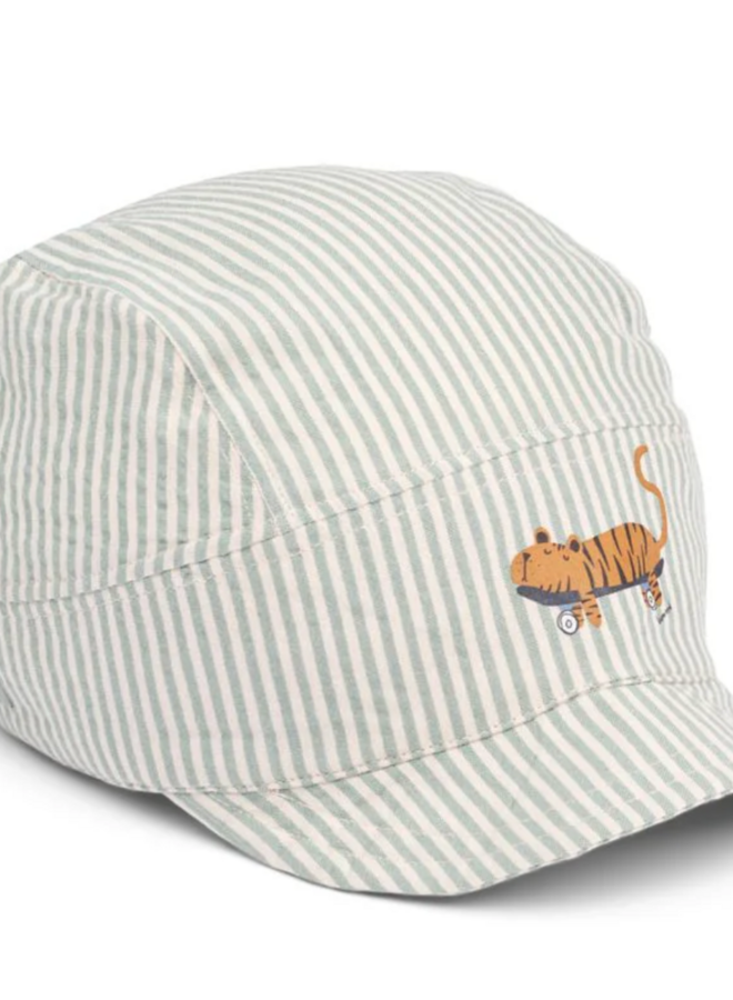 Liewood - Theon soft seersucker cap - Peppermint sandy