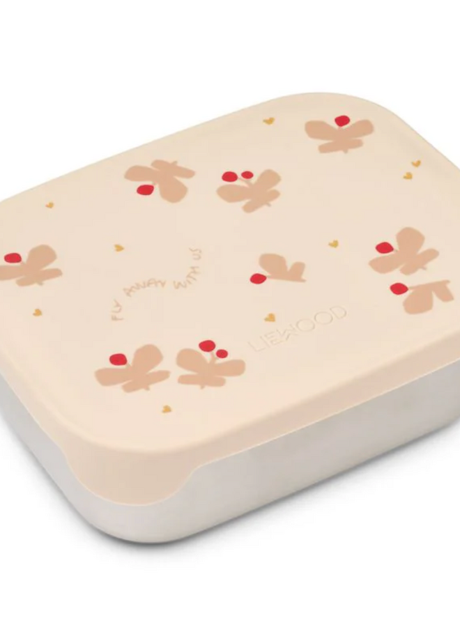 Liewood - Arthur printed lunchbox - Butterfly/Apple blossom