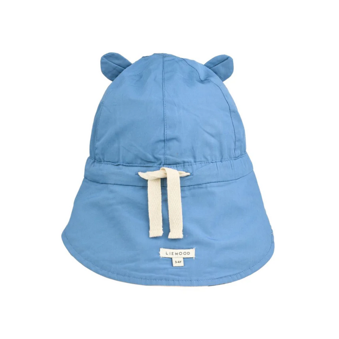Liewood - Gorm reversible sun hat with ears - Sailing/Sandy 1/2Y
