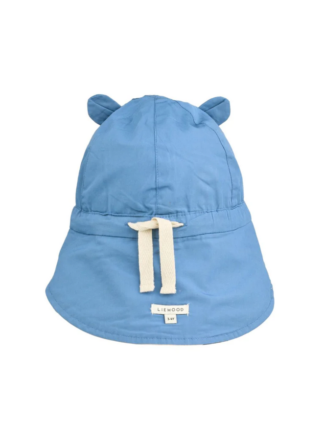 Liewood - Gorm reversible sun hat with ears - Sailing/Sandy 1/2Y