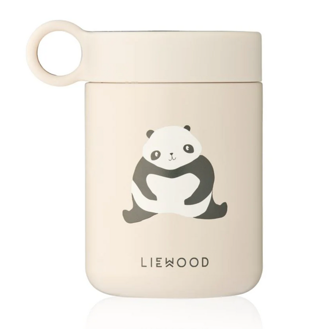 Liewood - Kiani printed food jar - Panda/Sandy
