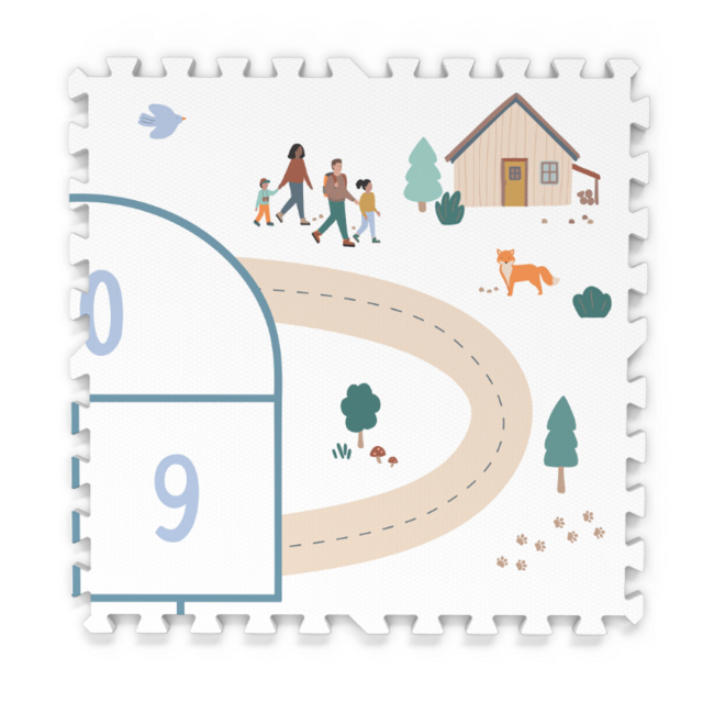 Play & Go - 3-in-1 Tiloo puzzelmat & Hopscoth