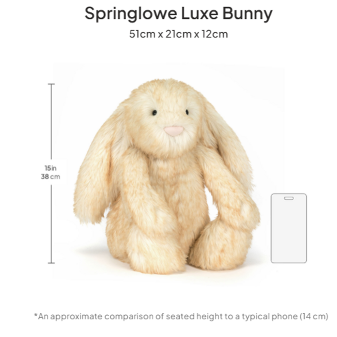 Jellycat - Springlowe Luxe Bunny Big