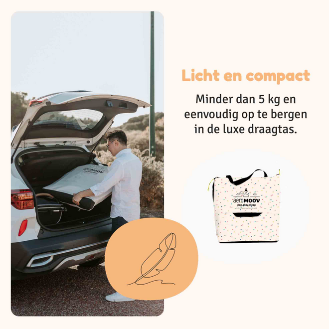 Aeromoov - Reisbed confetti hearts