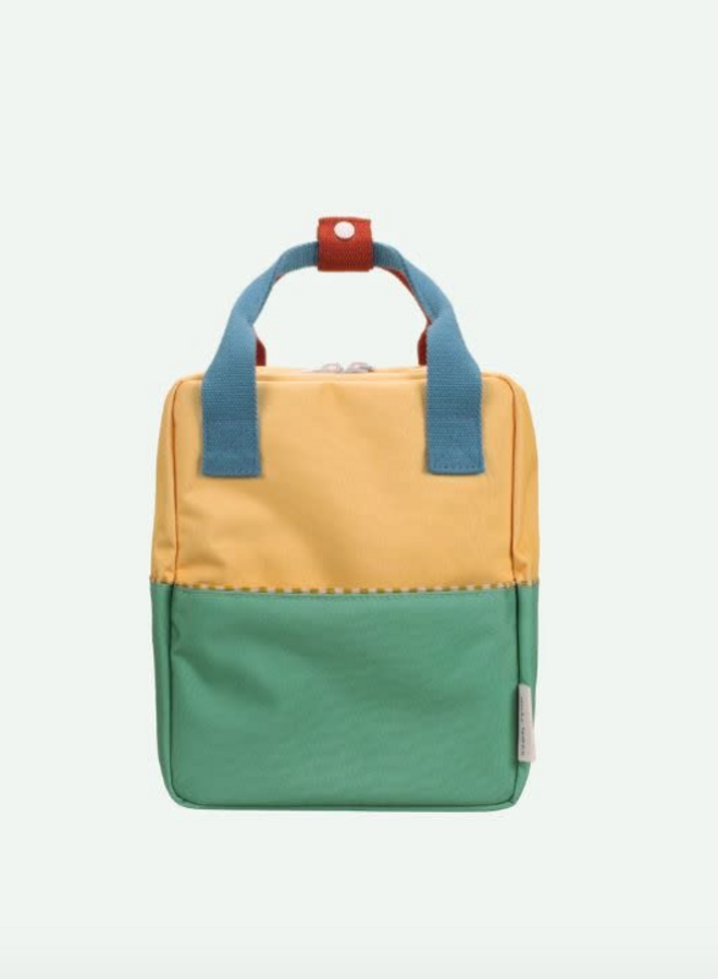 Sticky Lemon - backpack small Wonders - Sandy yellow & aquatic green