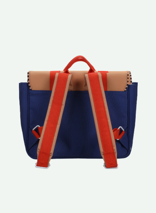 Sticky Lemon schoolbag - Wonders Jane beige & ned blue