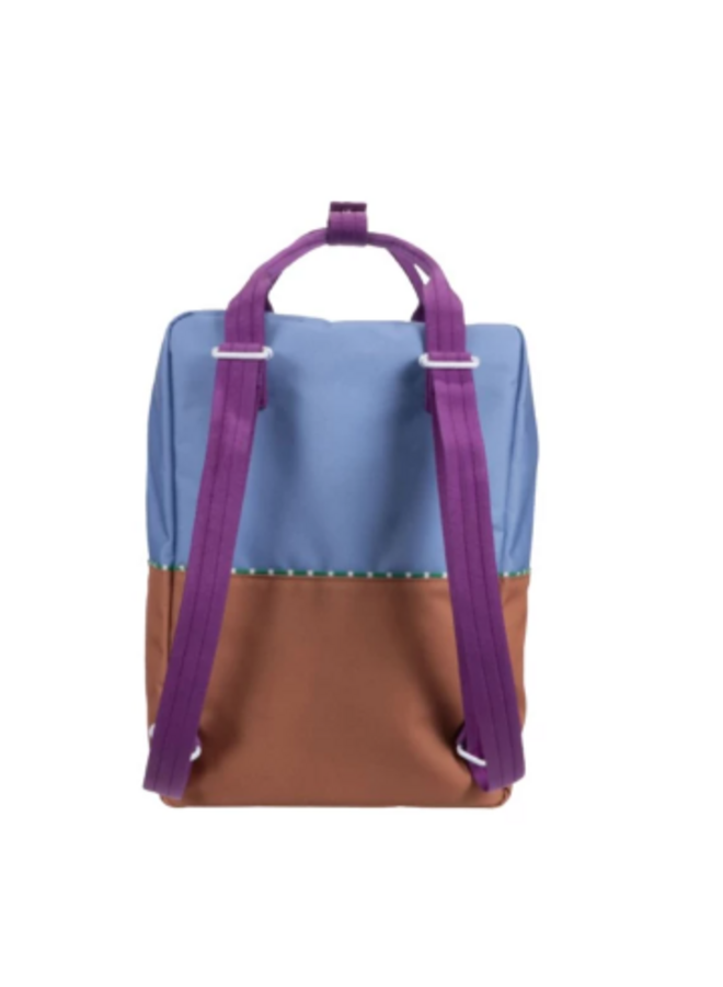 Sticky Lemon backpack large - Better together - Badminton blue & leather ball