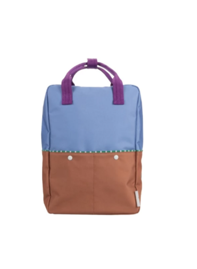 Sticky Lemon backpack large - Better together - Badminton blue & leather ball