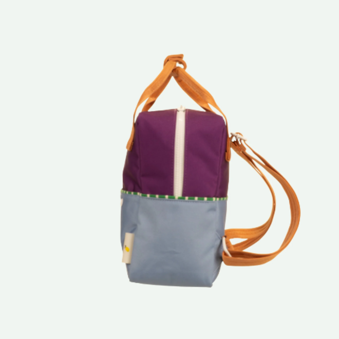 Sticky Lemon backpack small - Better together - Purple tights & badminton blue