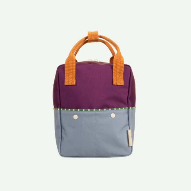 Sticky Lemon backpack small - Better together - Purple tights & badminton blue