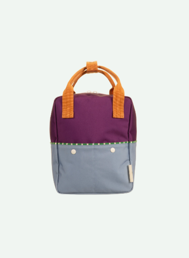 Sticky Lemon backpack small - Better together - Purple tights & badminton blue