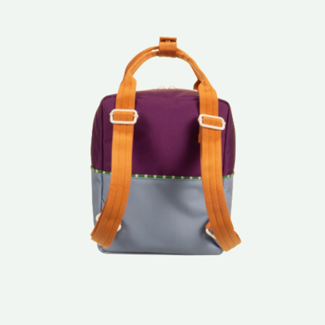 Sticky Lemon backpack small - Better together - Purple tights & badminton blue