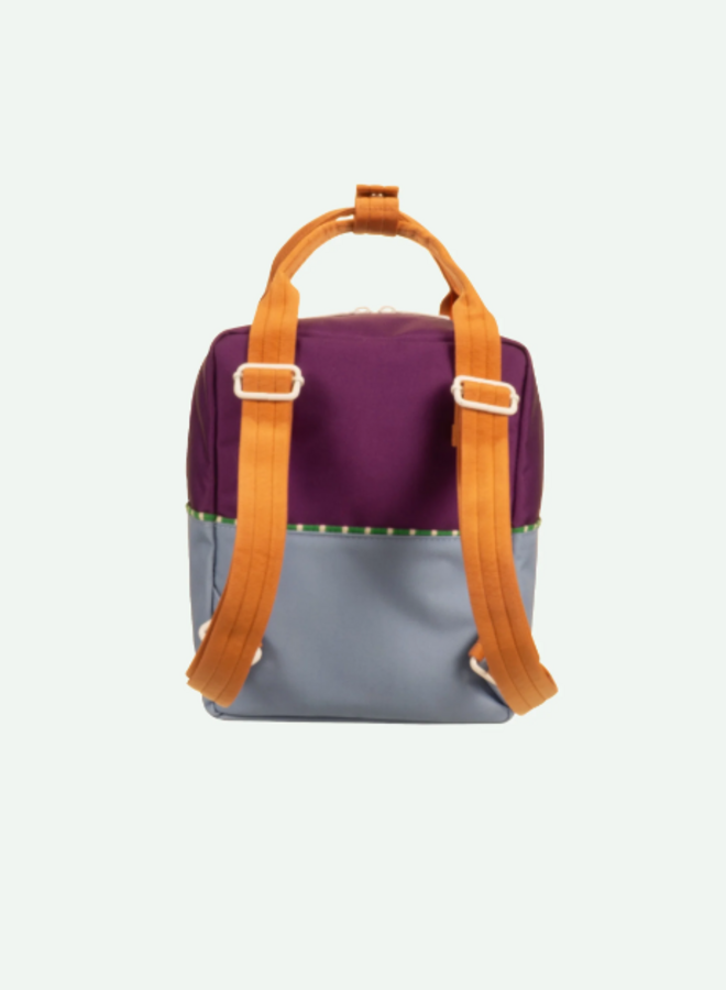 Sticky Lemon backpack small - Better together - Purple tights & badminton blue