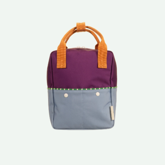 Sticky Lemon backpack small - Better together - Purple tights & badminton blue