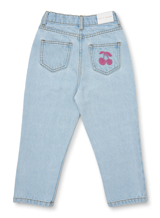 Petit Blush - Baggy fit jeans Washed light blue