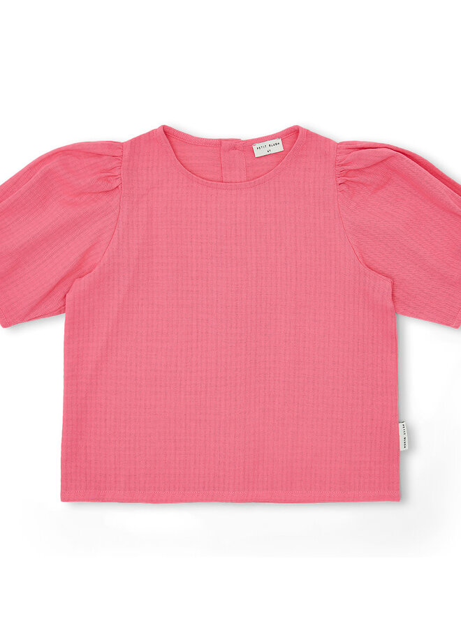 Petit Blush - Puff sleeve blouse Pink lemonade