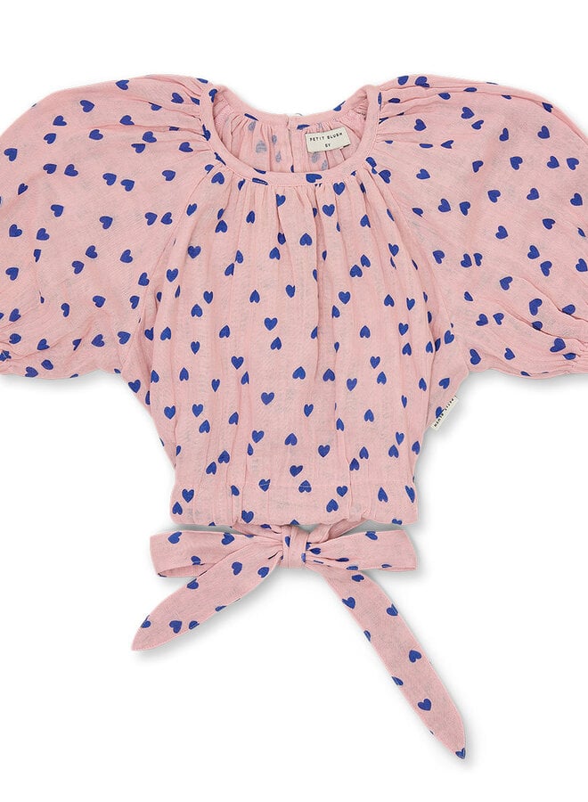 Petit Blush - Adele blouse Candy hearts