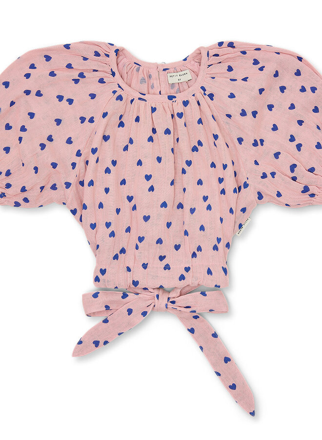 Petit Blush - Adele blouse Candy hearts