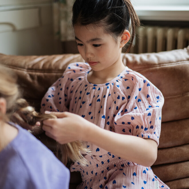 Petit Blush - Adele blouse Candy hearts