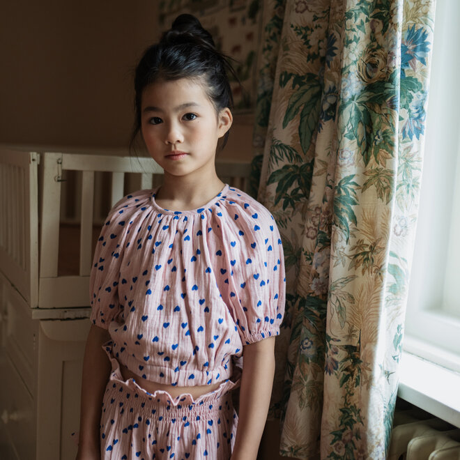 Petit Blush - Adele blouse Candy hearts