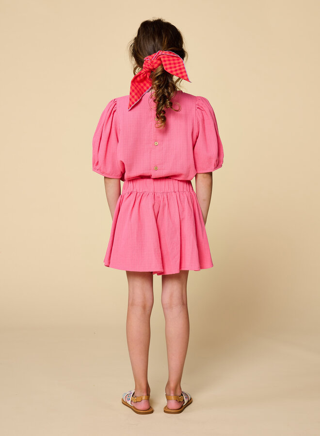 Petit Blush - Puff sleeve blouse Pink lemonade