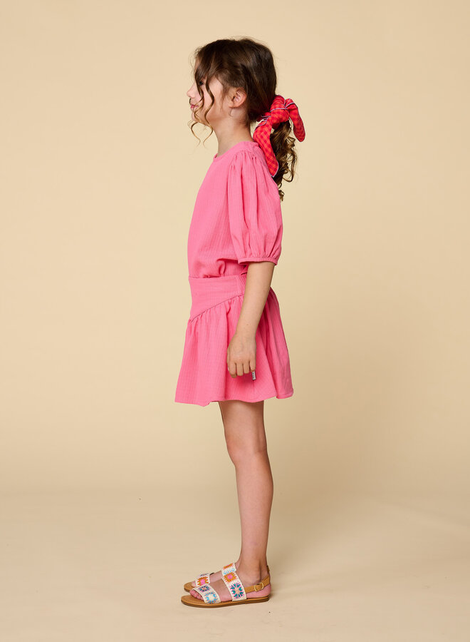 Petit Blush - Puff sleeve blouse Pink lemonade