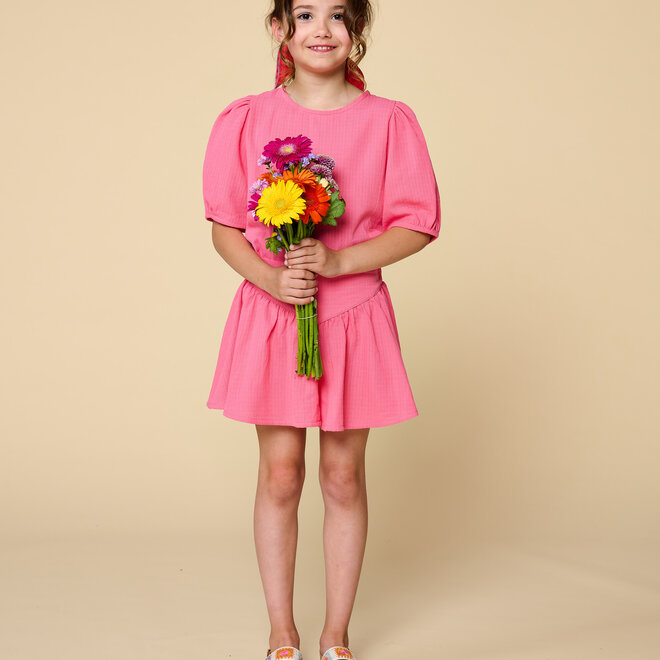 Petit Blush - Puff sleeve blouse Pink lemonade