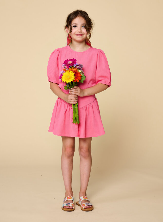 Petit Blush - Puff sleeve blouse Pink lemonade