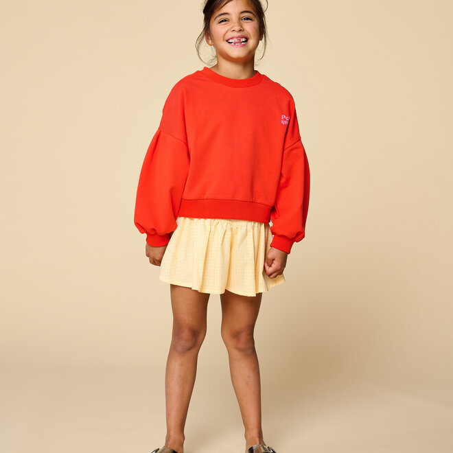 Petit Blush - Romantic short Check butter yellow