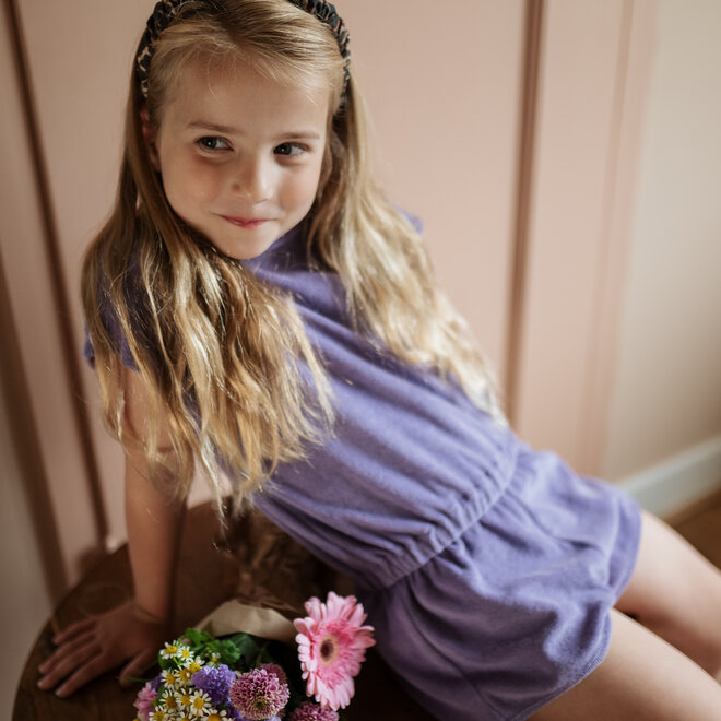Petit Blush - Towel jumpsuit Chalk Violet