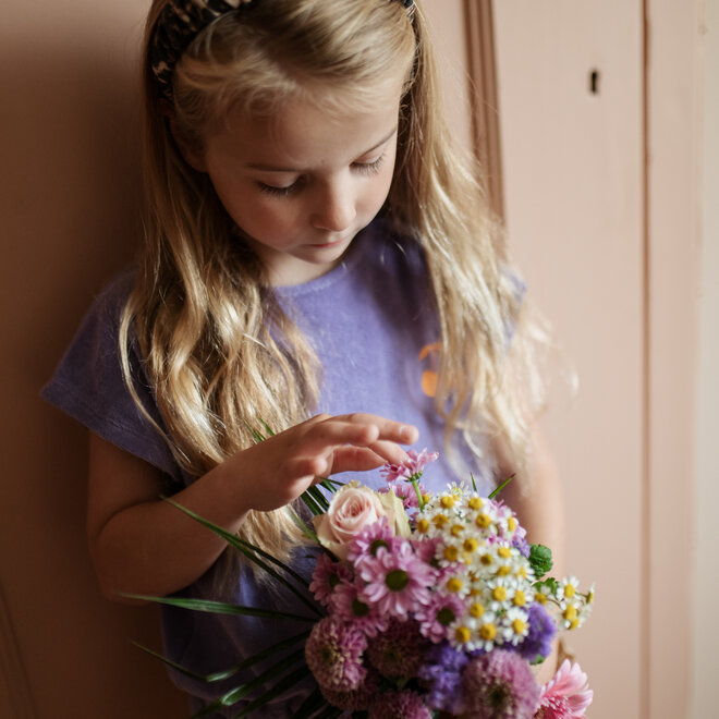 Petit Blush - Towel jumpsuit Chalk Violet