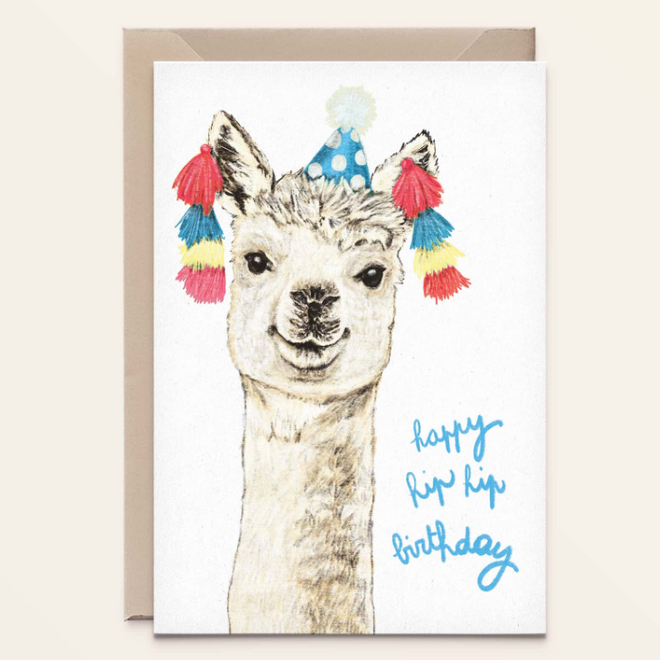 Kathings - Wenskaart Alpaca