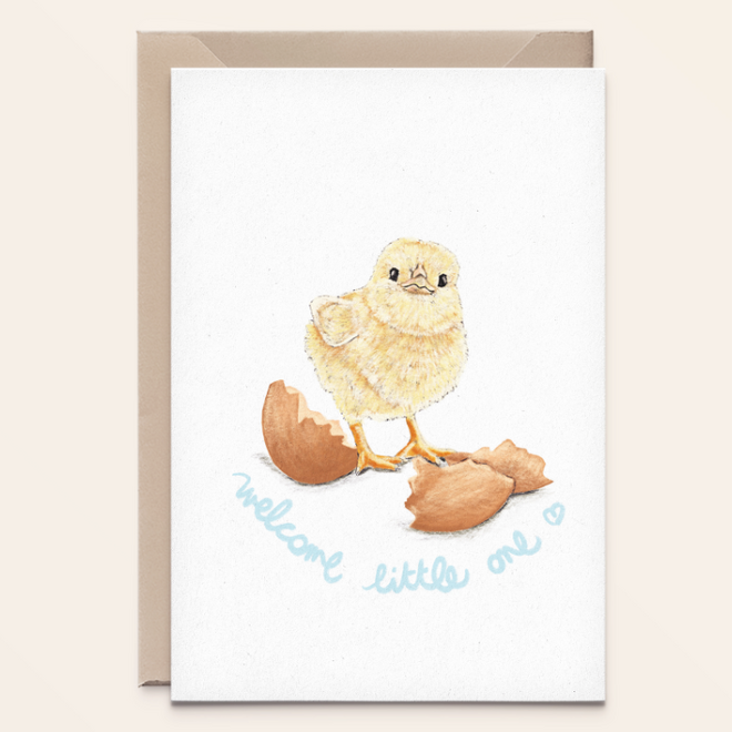 Kathings - Wenskaart Kuikentje/Baby Chick