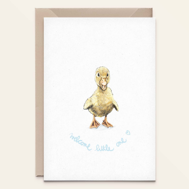 Kathings - Wenskaart Duck/Little One