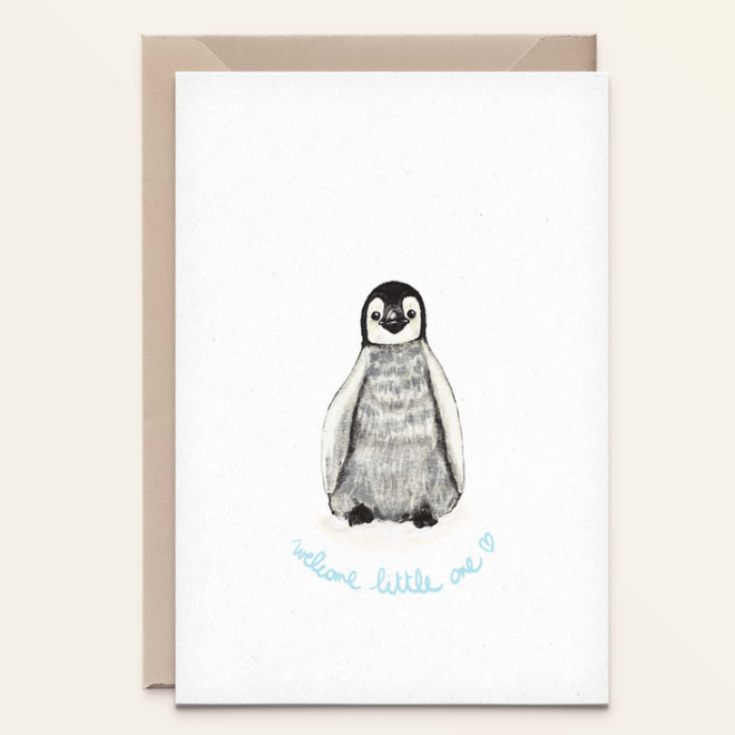 Kathings - Wenskaart Penguin Little One