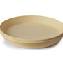 Mushie - Plates round - Pale daffodil (2 pack)