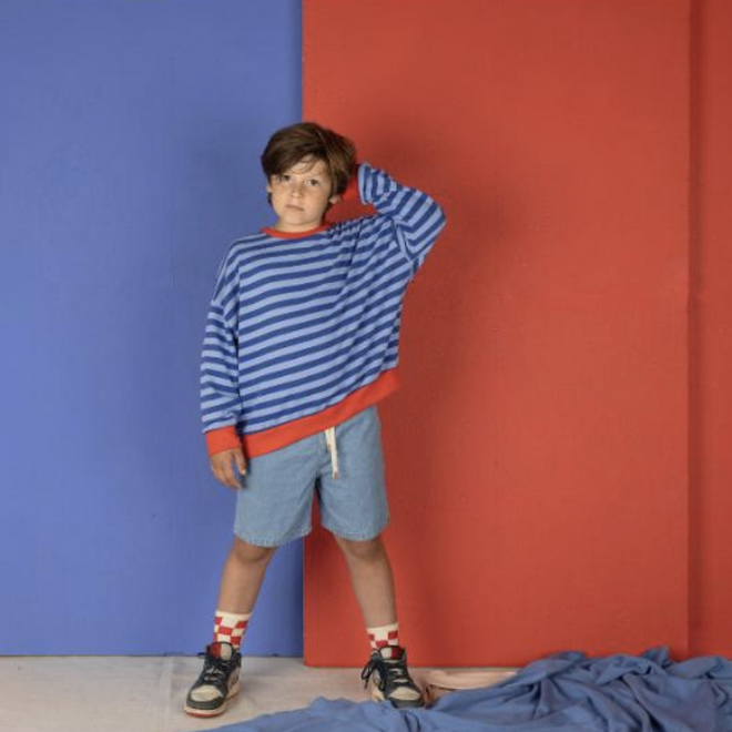 Nixnut - Rel Sweater Azul stripe