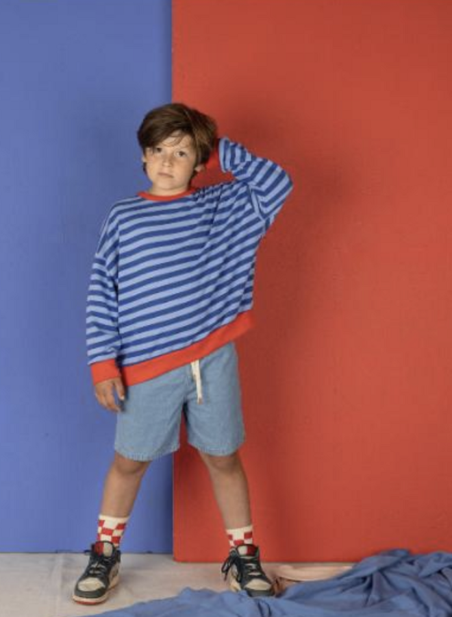 Nixnut - Rel Sweater Azul stripe