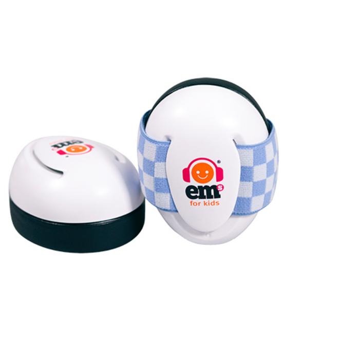 White EMS for baby - Gehoorbeschermers Blue/white